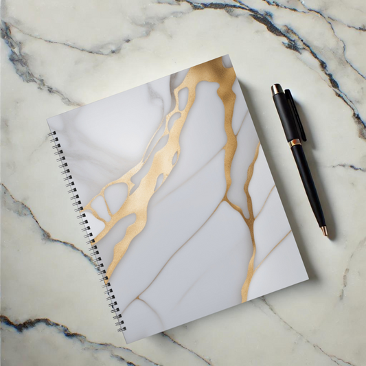 Golden Streams 8.5"x11" Hardcover Notebook