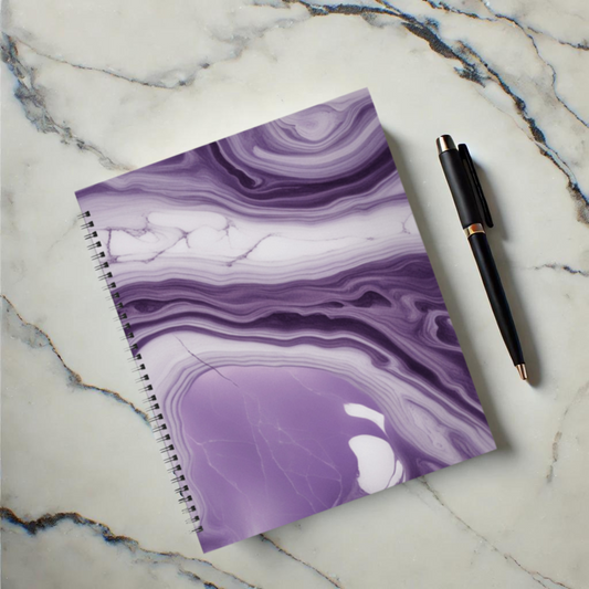Lavender Swirl 8.5"x11" Hardcover Notebook