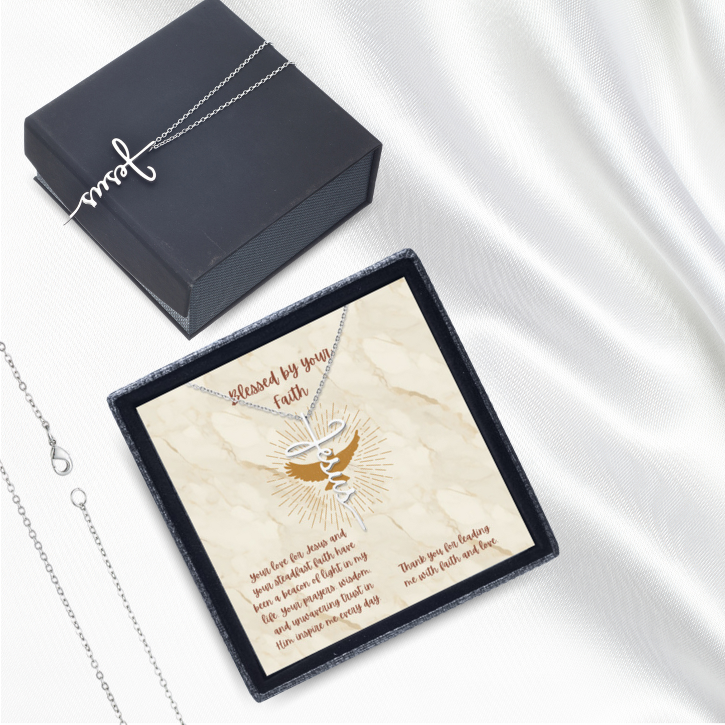 Blessed Faith - Jesus Cross Necklace