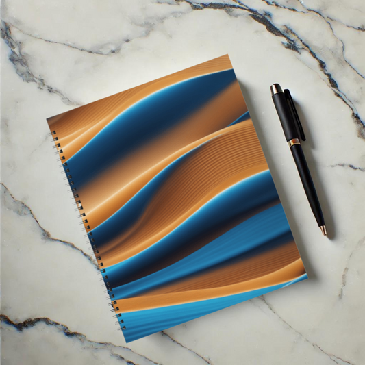 Desert Waves 8.5"x11" Hardcover Notebook