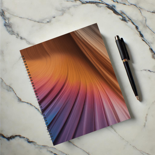 Radiant Swirl 8.5"x11" Hardcover Notebook