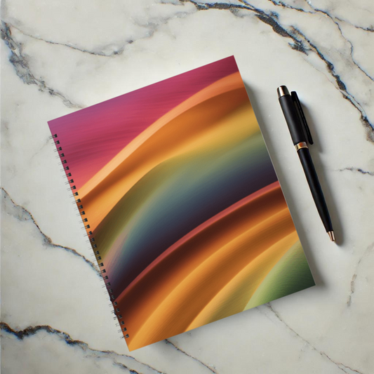 Rainbow Cascade	8.5"x11" Hardcover Notebook