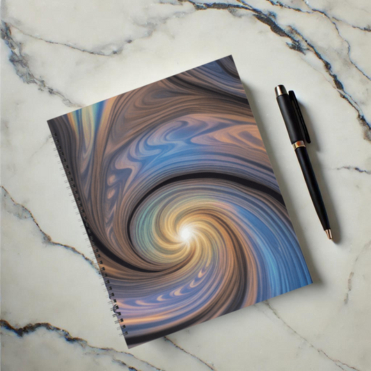Galactic Glow 8.5"x11" Hardcover Notebook