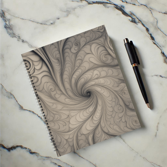 Mystic Whirl 8.5"x11" Hardcover Notebook