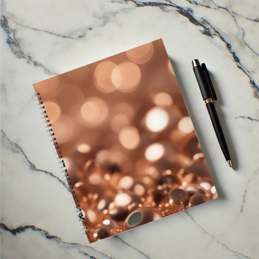 Copper Gleam 8.5"x11" Hardcover Notebook