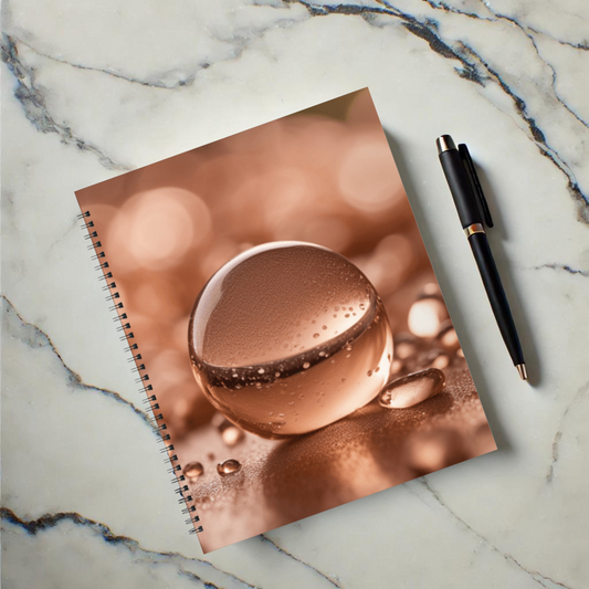 Glistening Globe 8.5"x11" Hardcover Notebook