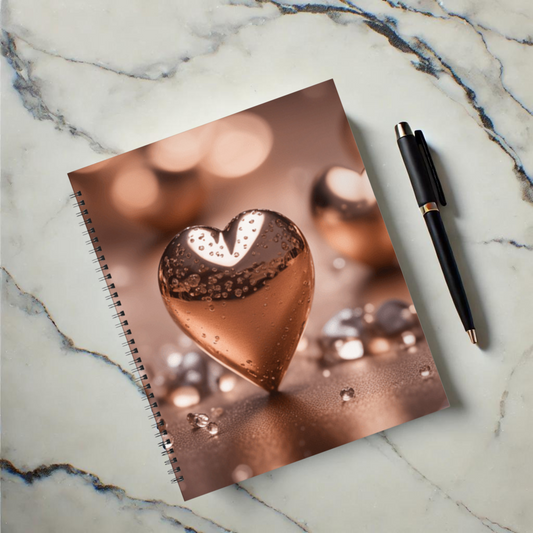 Heart of Bronze 8.5"x11" Hardcover Notebook