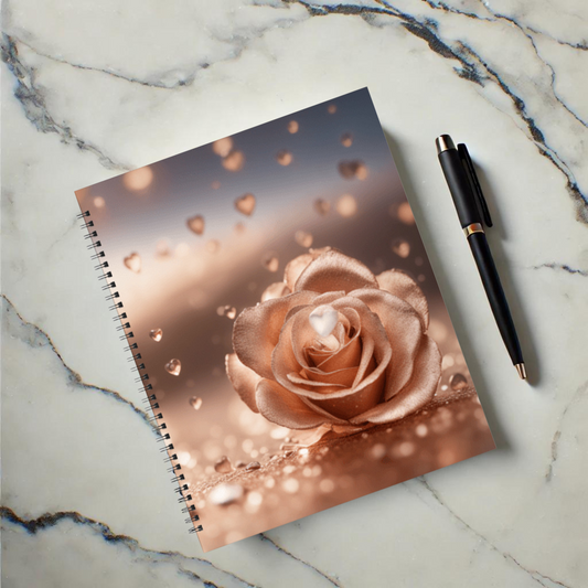 Rose Radiance 8.5"x11" Hardcover Notebook