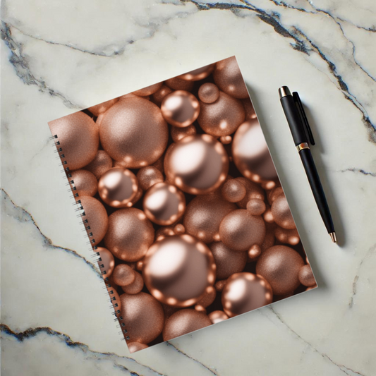 Rosy Gleam 8.5"x11" Hardcover Notebook