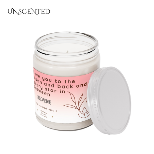 9oz Unscented Clar Candle – To the Moon & Back