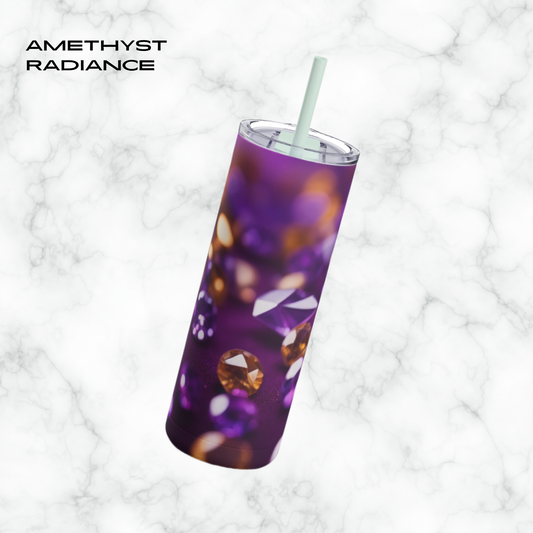 Amethyst Radiance 20oz Skinny Tumbler - With Straw