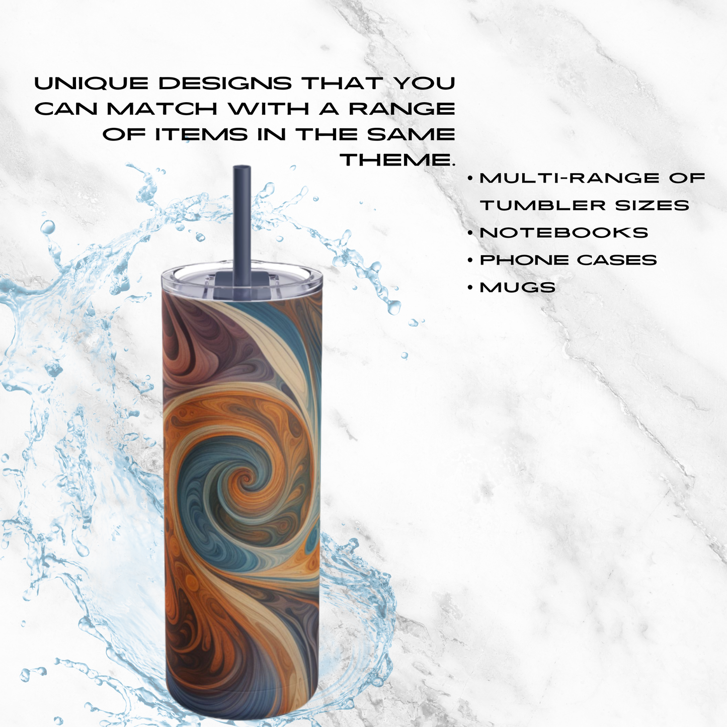 Aurora Dream 20oz Skinny Tumbler - With Straw