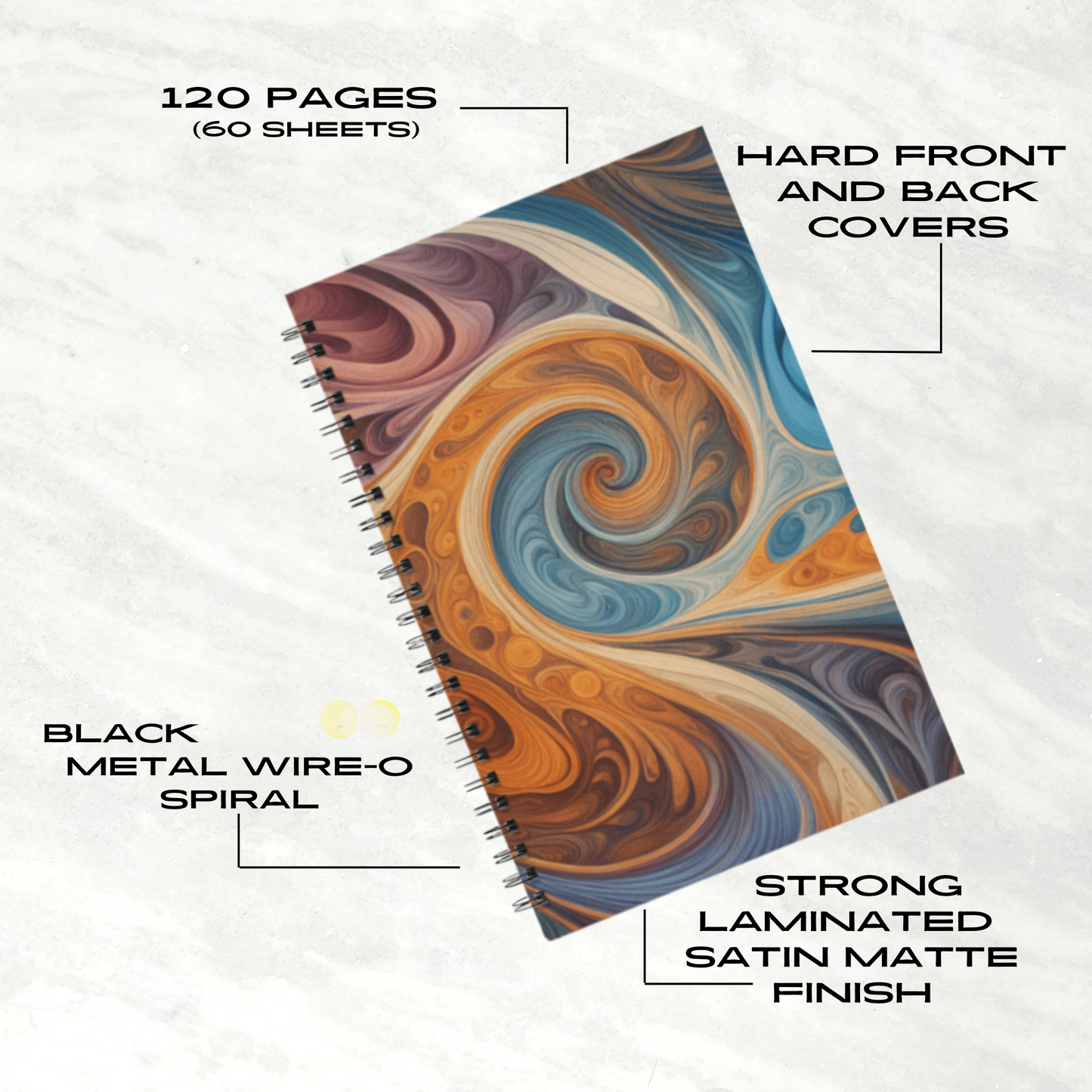 Aurora Dream 5.5”x8.5" Hardcover Notebook