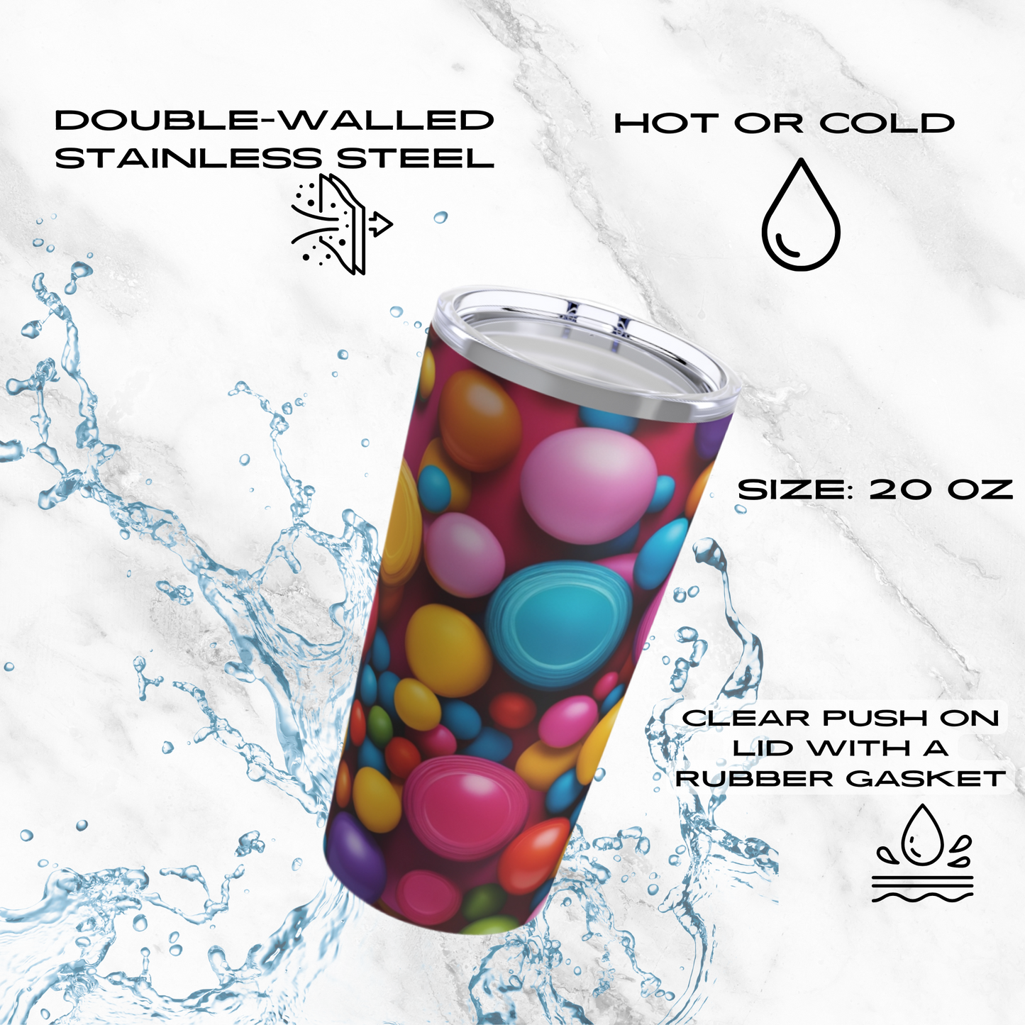 Bubble Pop 20oz Tumbler