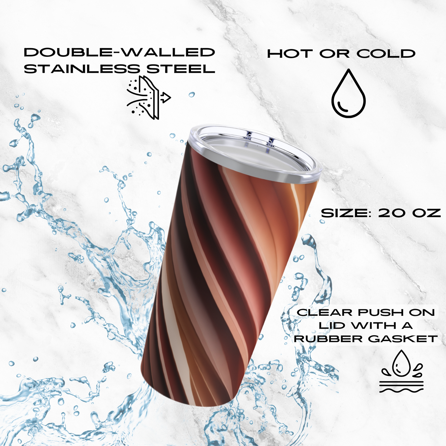 Copper Fold 20oz Tumbler