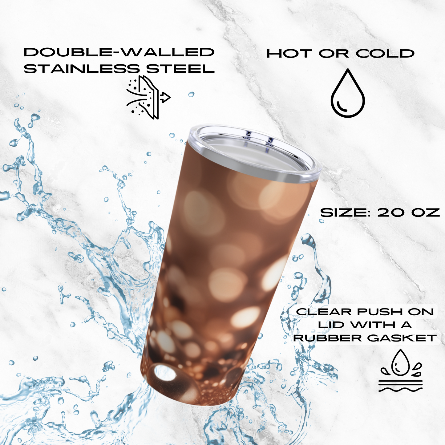 Copper Gleam 20oz Tumbler