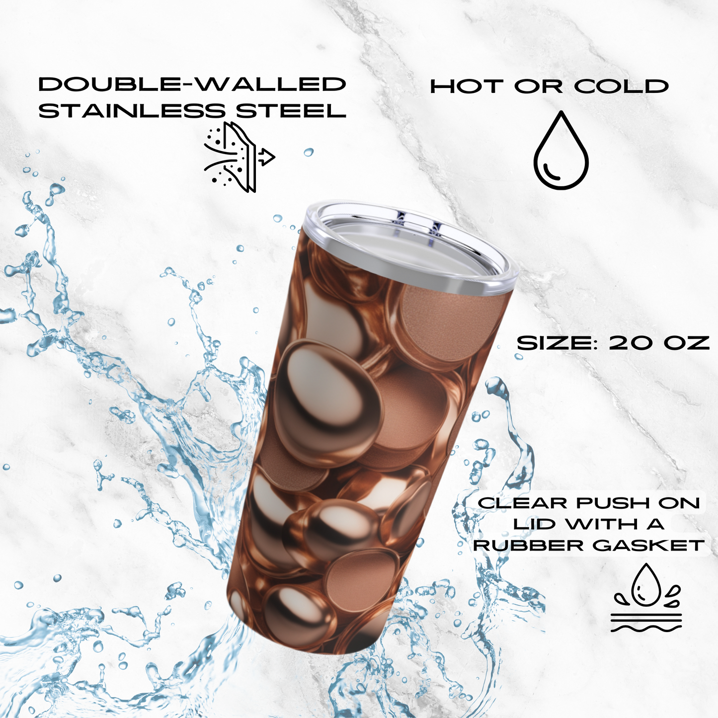 Coppery Curves 20oz Tumbler
