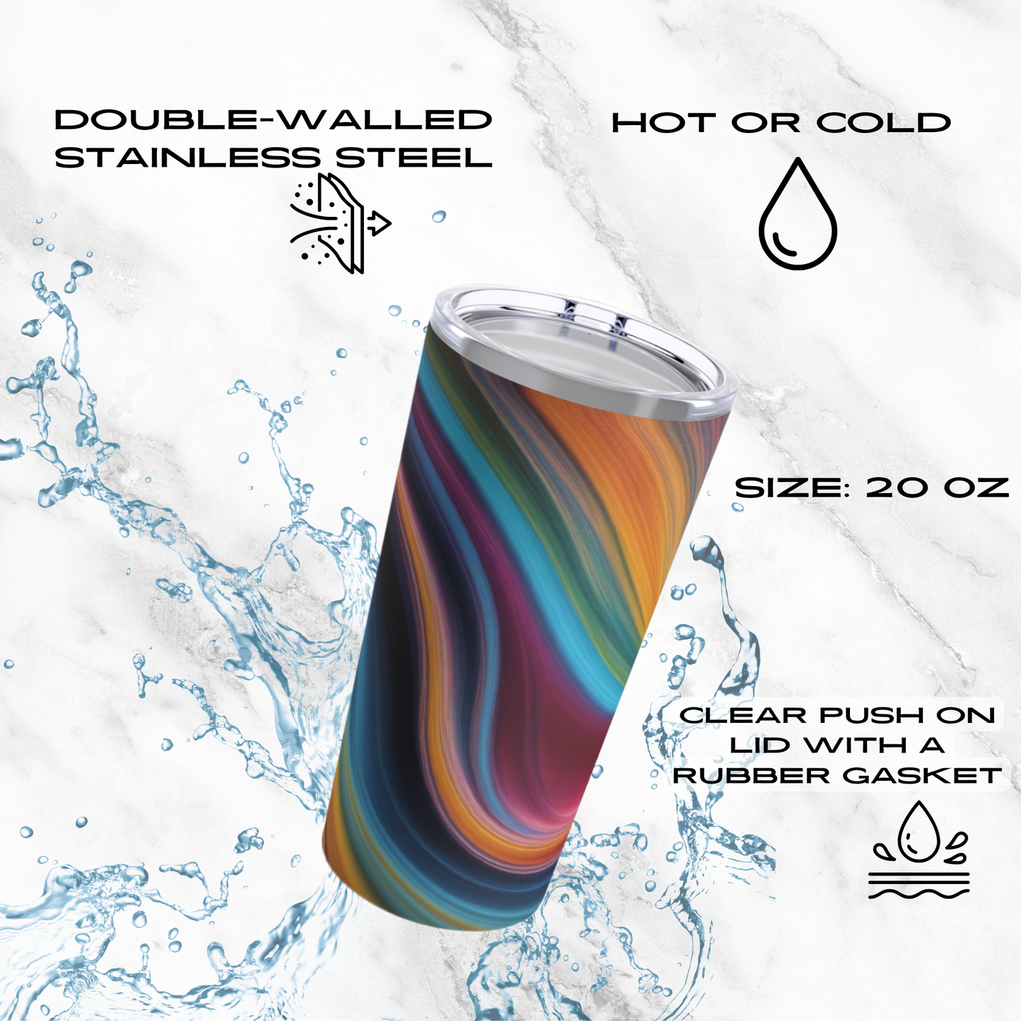 Cosmic Waves 20oz Tumbler