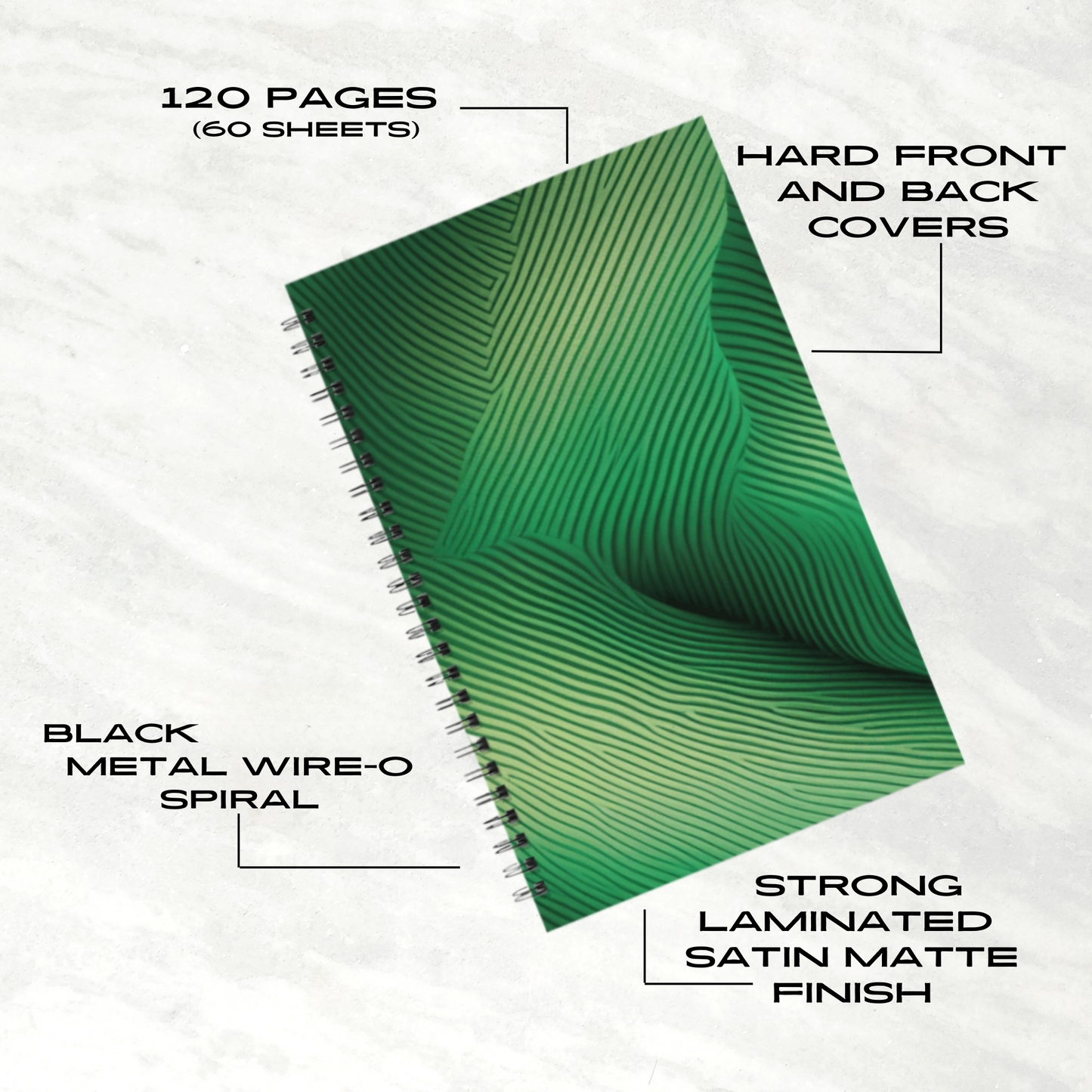 Emerald Gaze 5.5"x8.5" Hardcover Planner