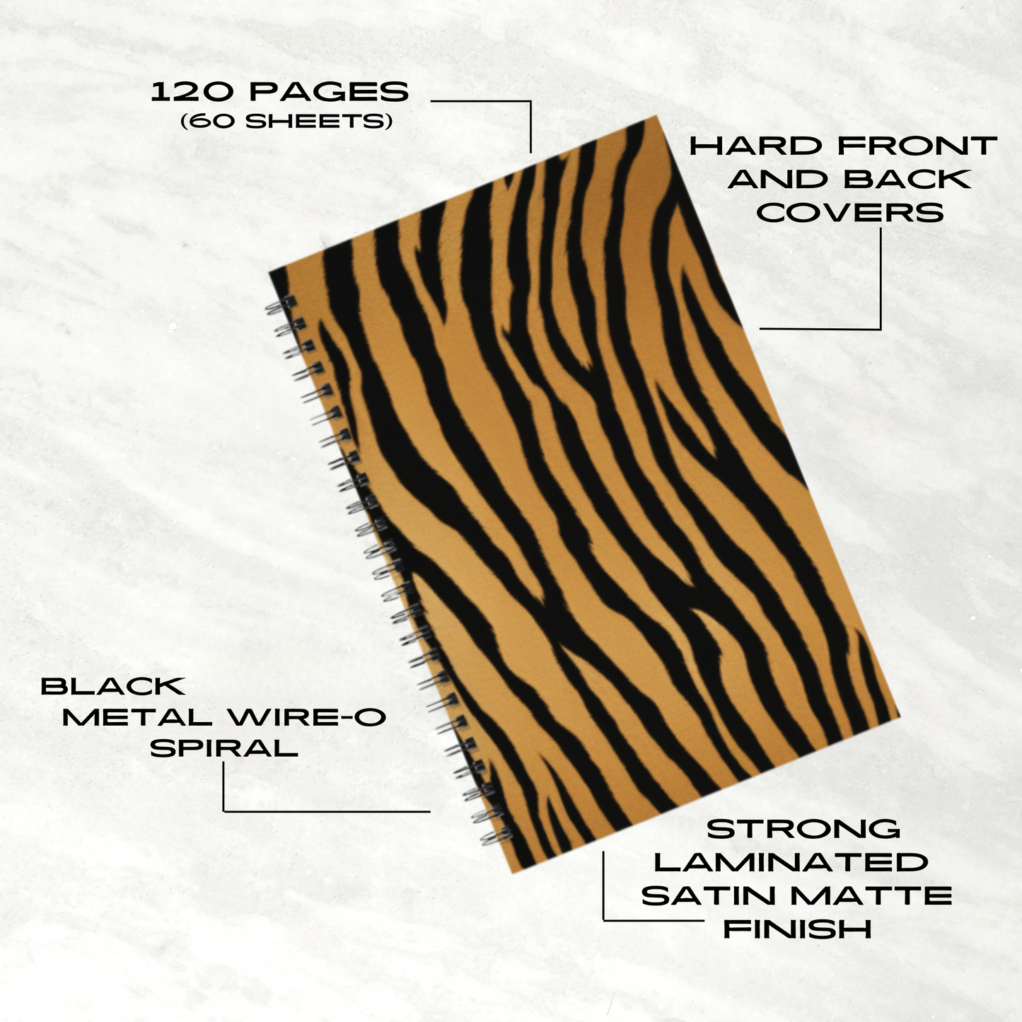 Golden Safari 5.5"x8.5" Hardcover Planner