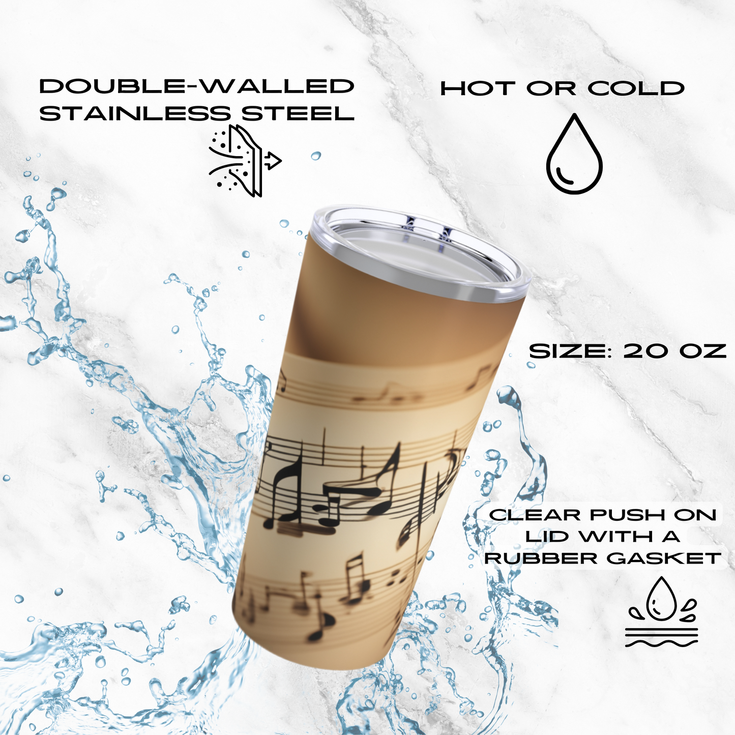 Harmonic Script 20oz Tumbler