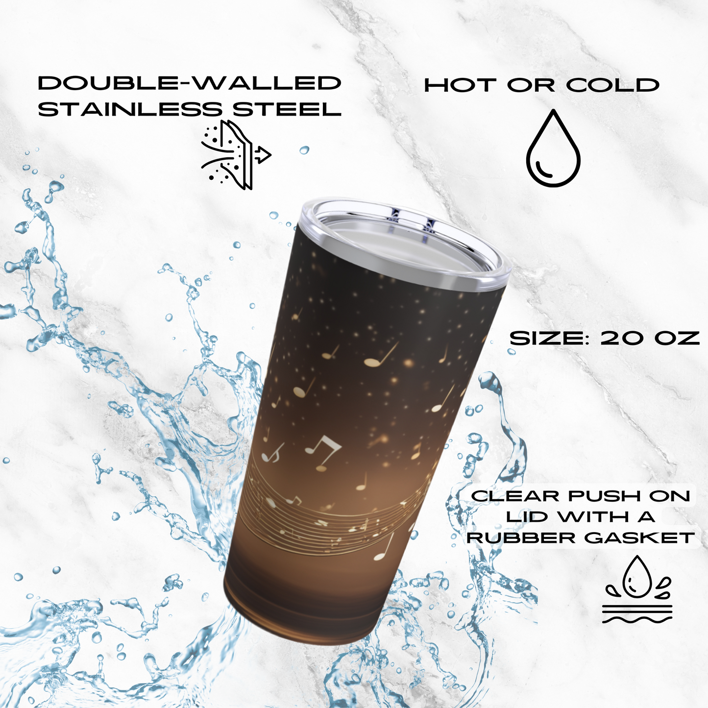 Musical Starlight 20oz Tumbler