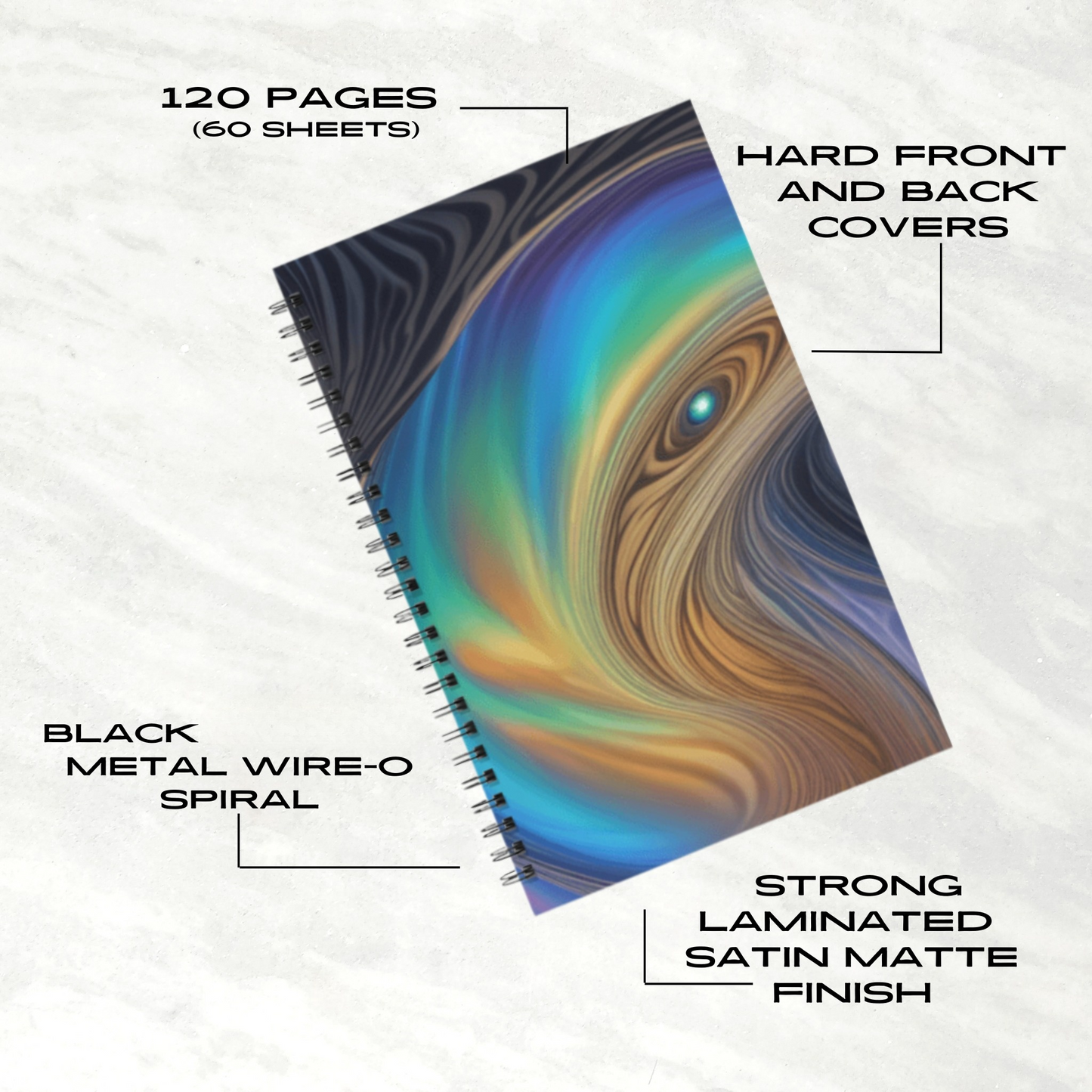 Nebula Swirl 5.5"x8.5" Hardcover Planner