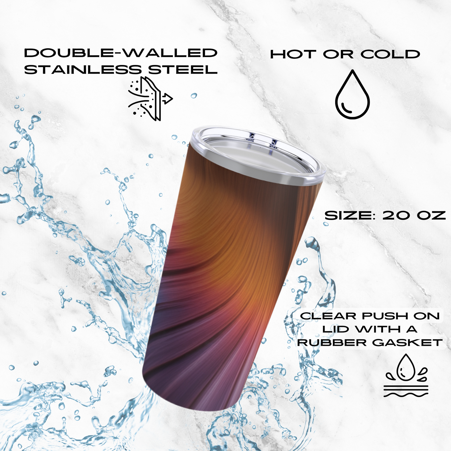 Radiant Swirl 20oz Tumbler