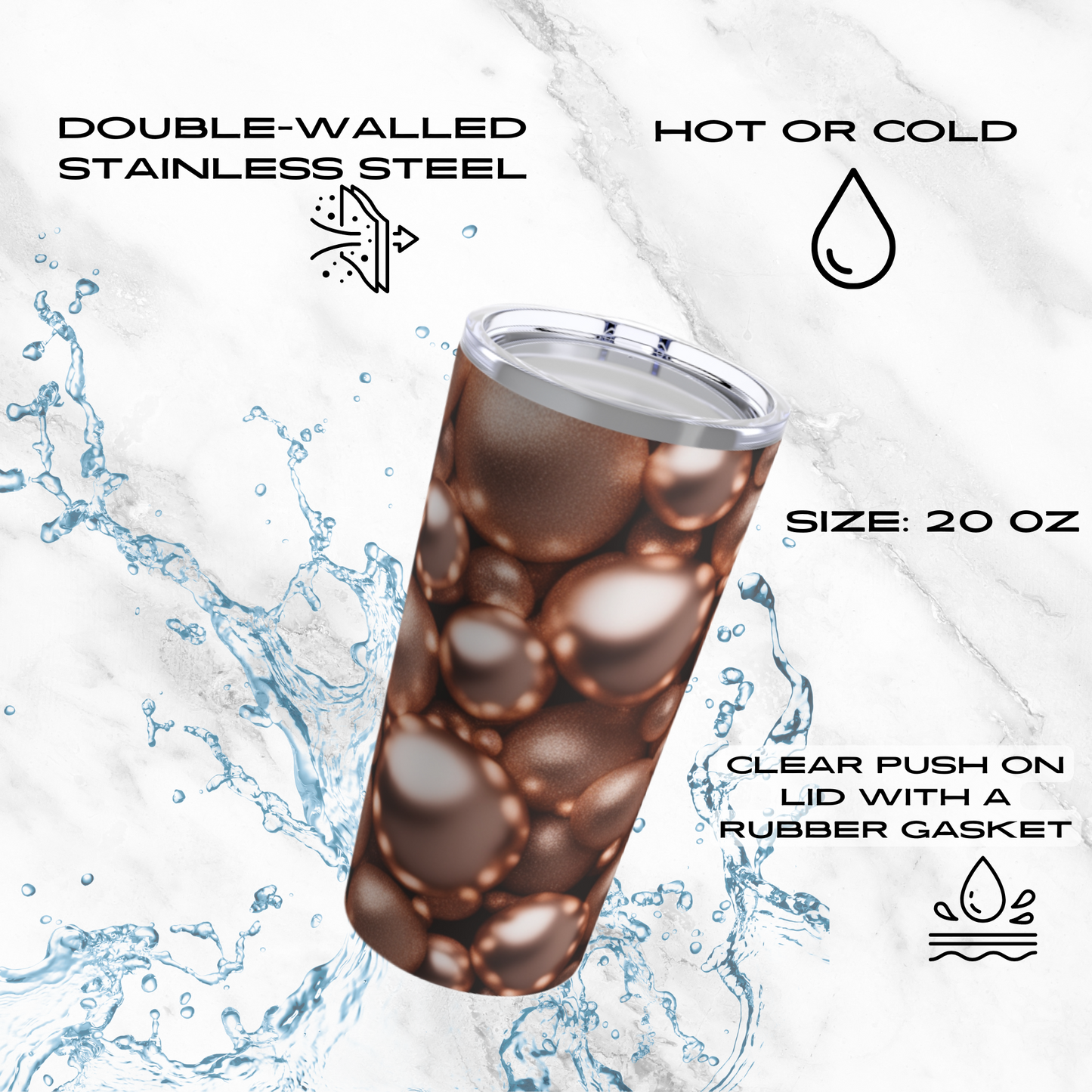 Rosy Gleam 20oz Tumbler