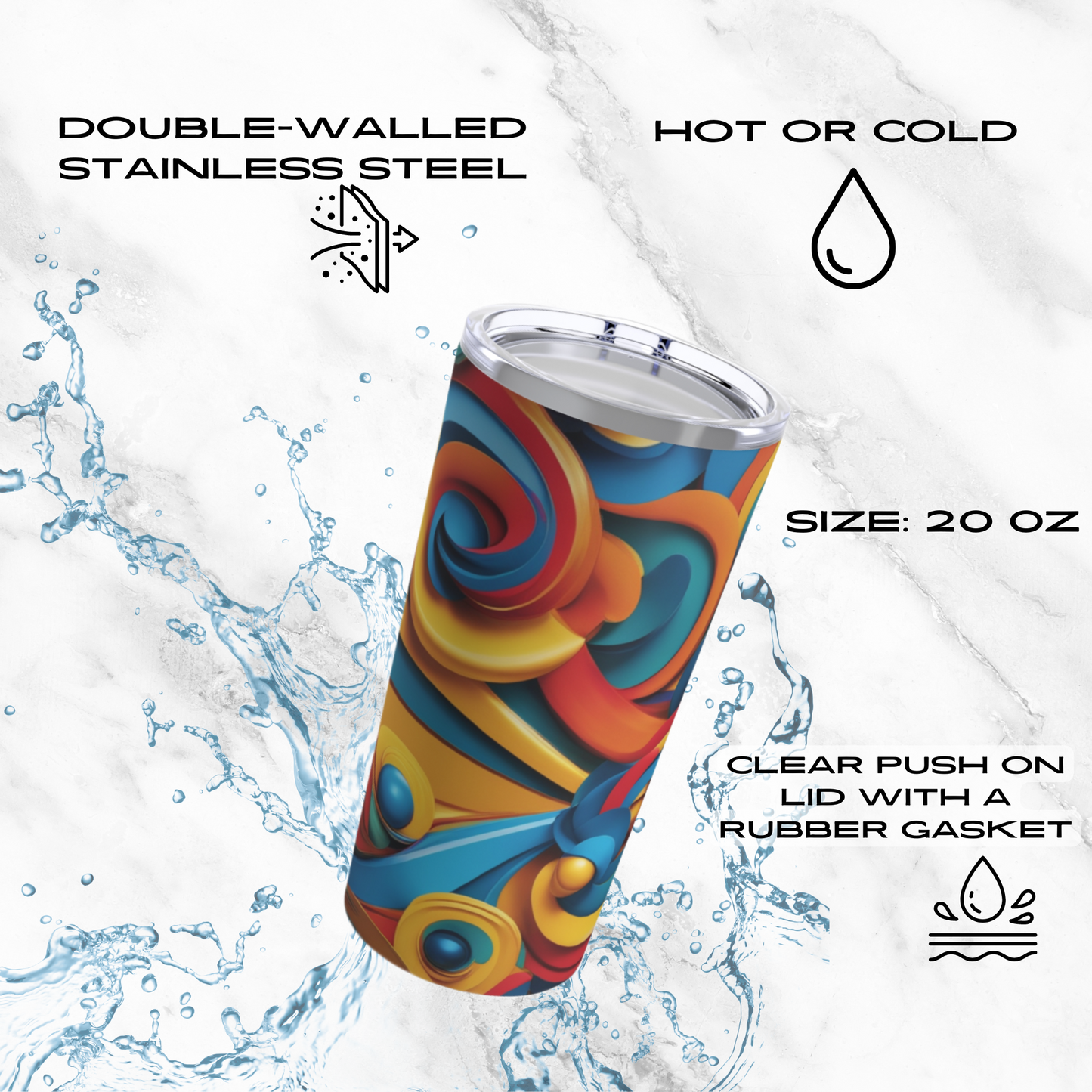 Swirl Fiesta 20oz Tumbler