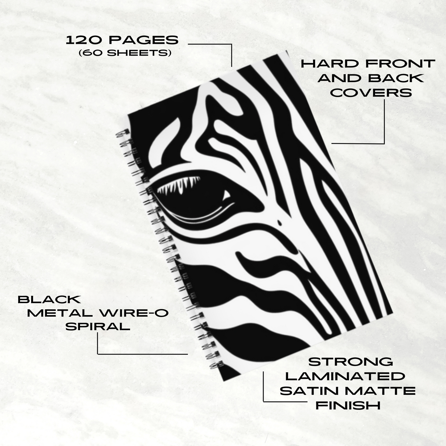 Wild Elegance 5.5"x8.5" Hardcover Planner