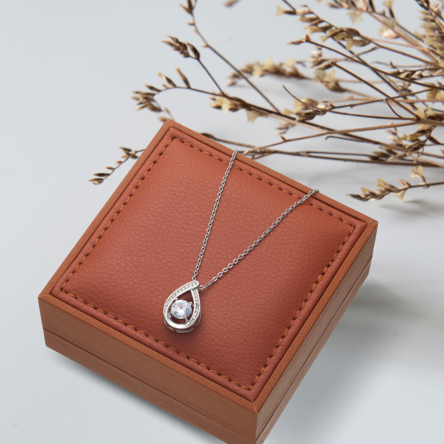 Cherished Moments - Floating Stone Necklace