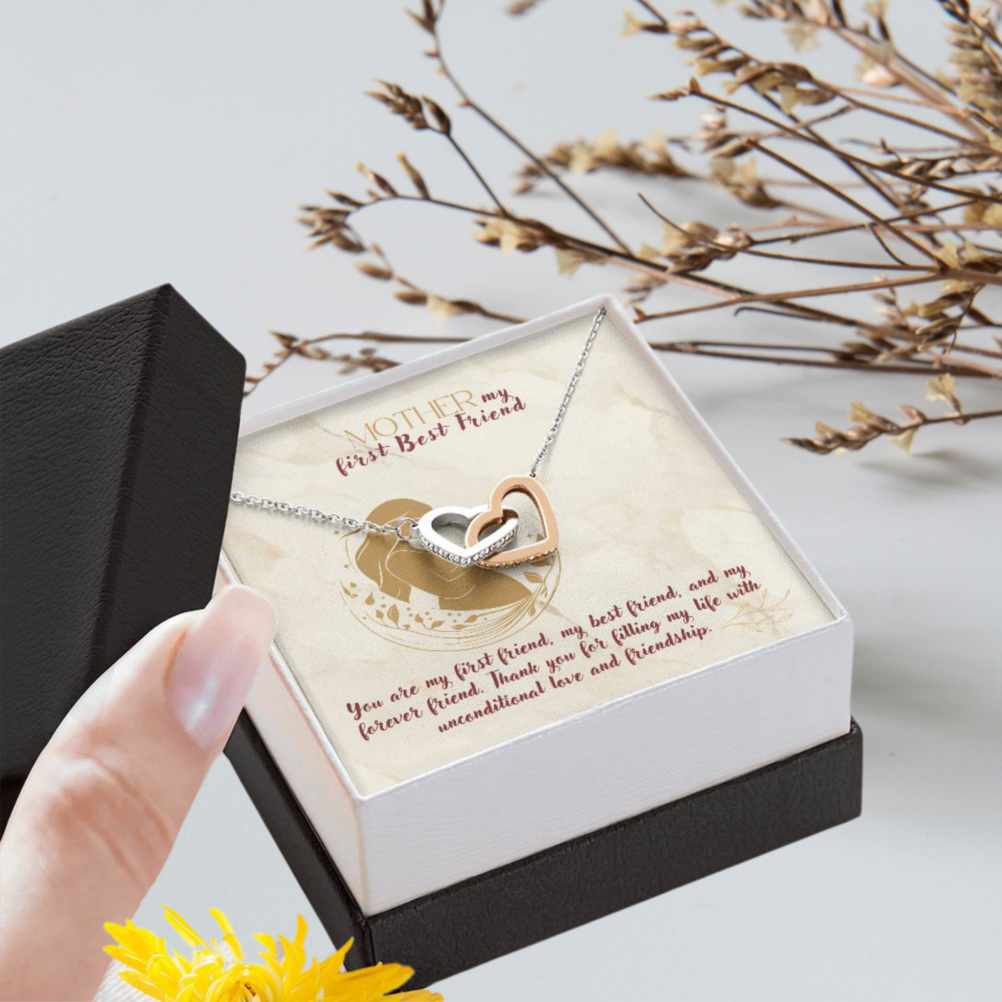 Endless Friendship - Locked Hearts Necklace