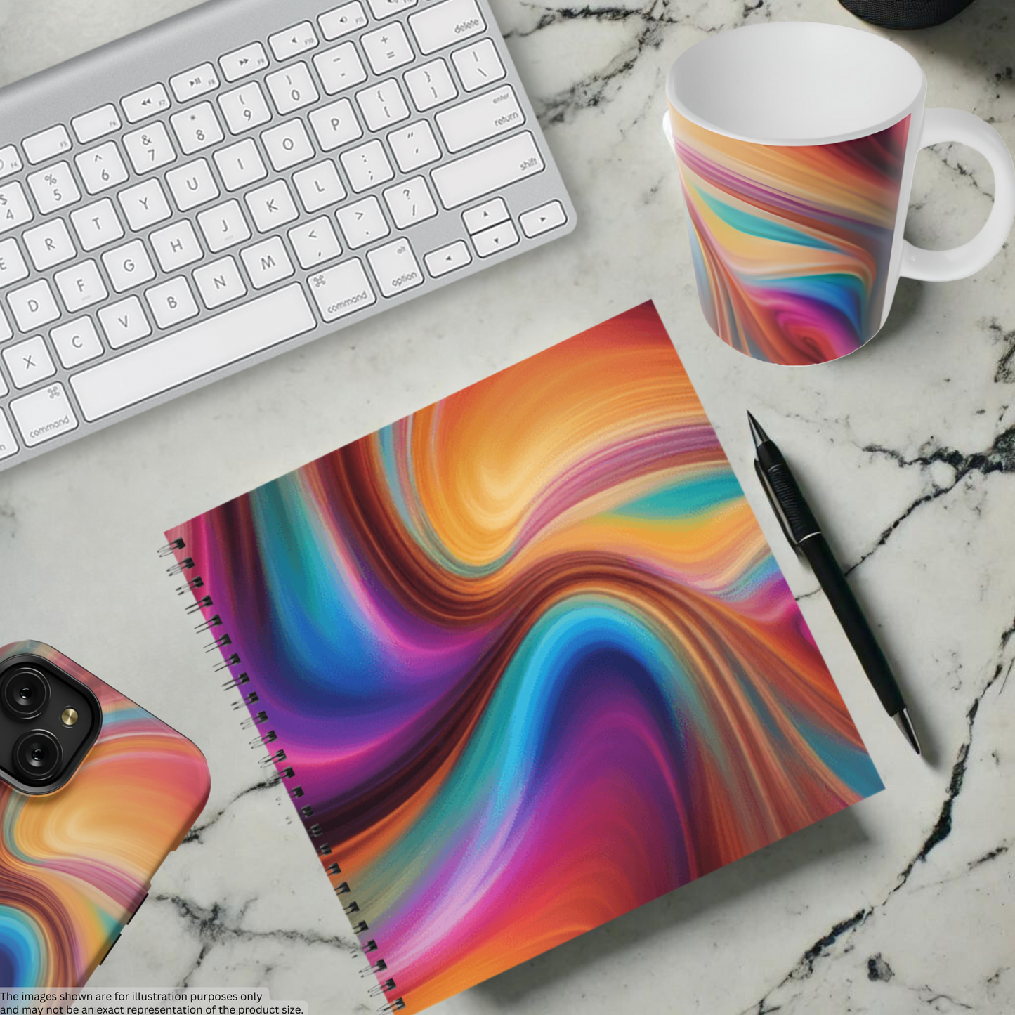 Color Surge 8.5"x8.5" Hardcover Notebook