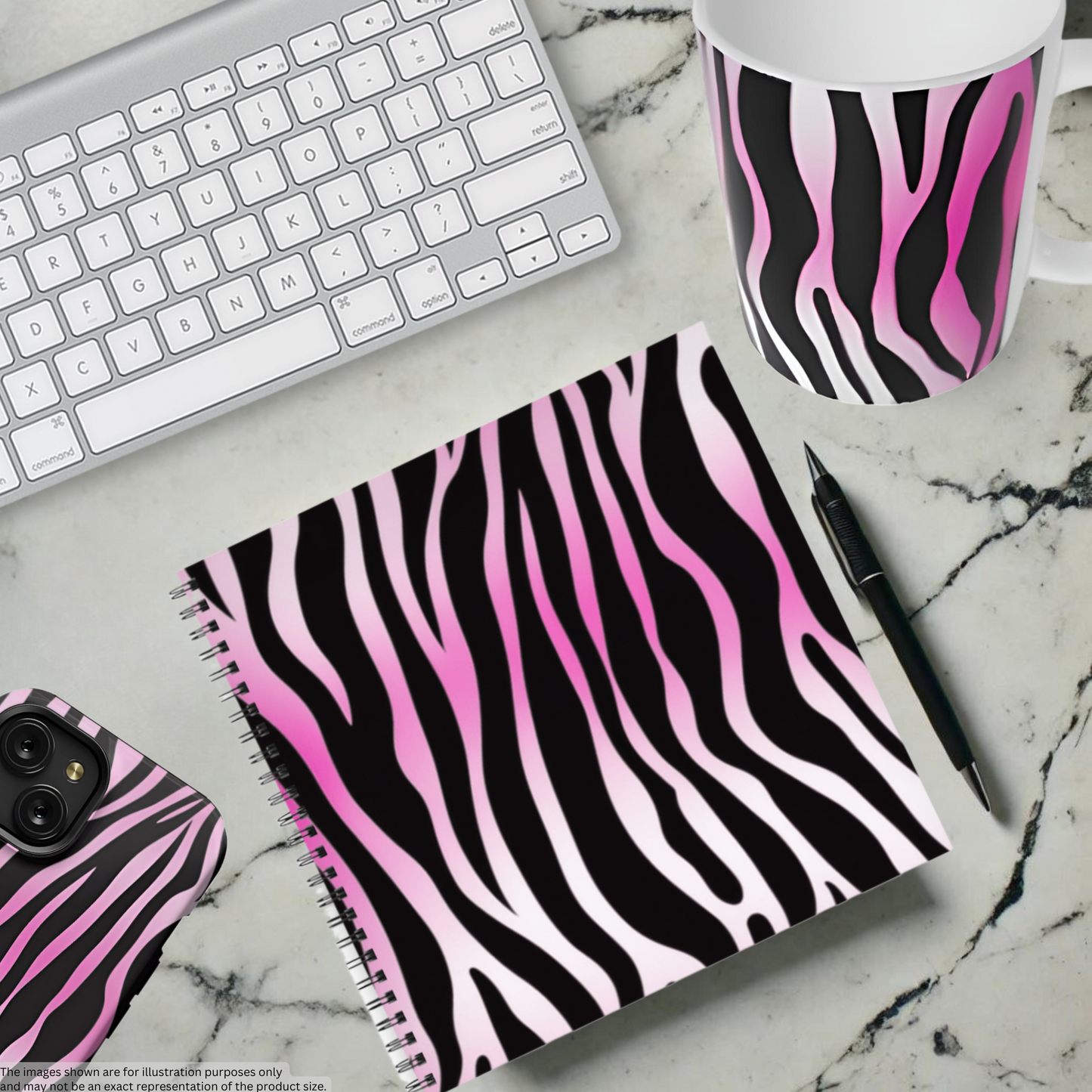 Electric Stripes 8.5”x8.5” Hardcover Notebook