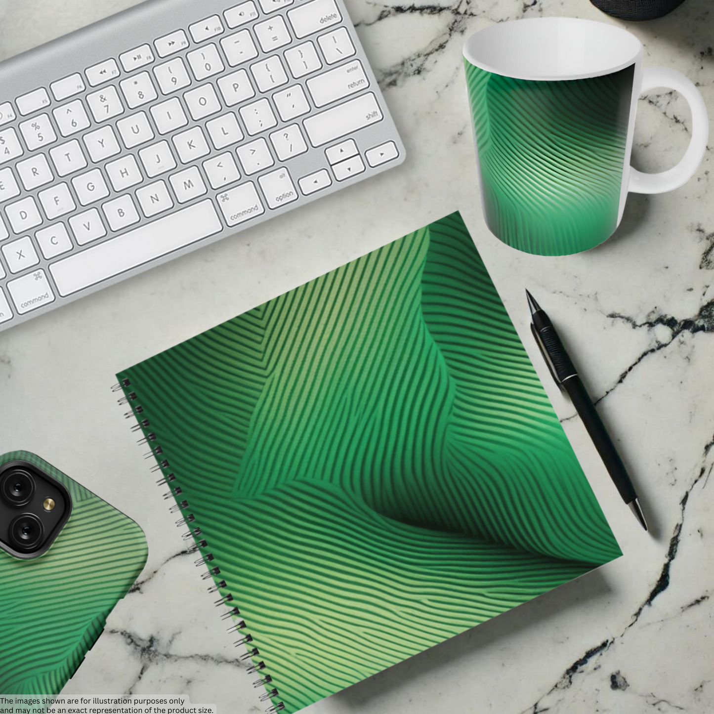 Emerald Gaze 8.5"x8.5" Hardcover Notebook