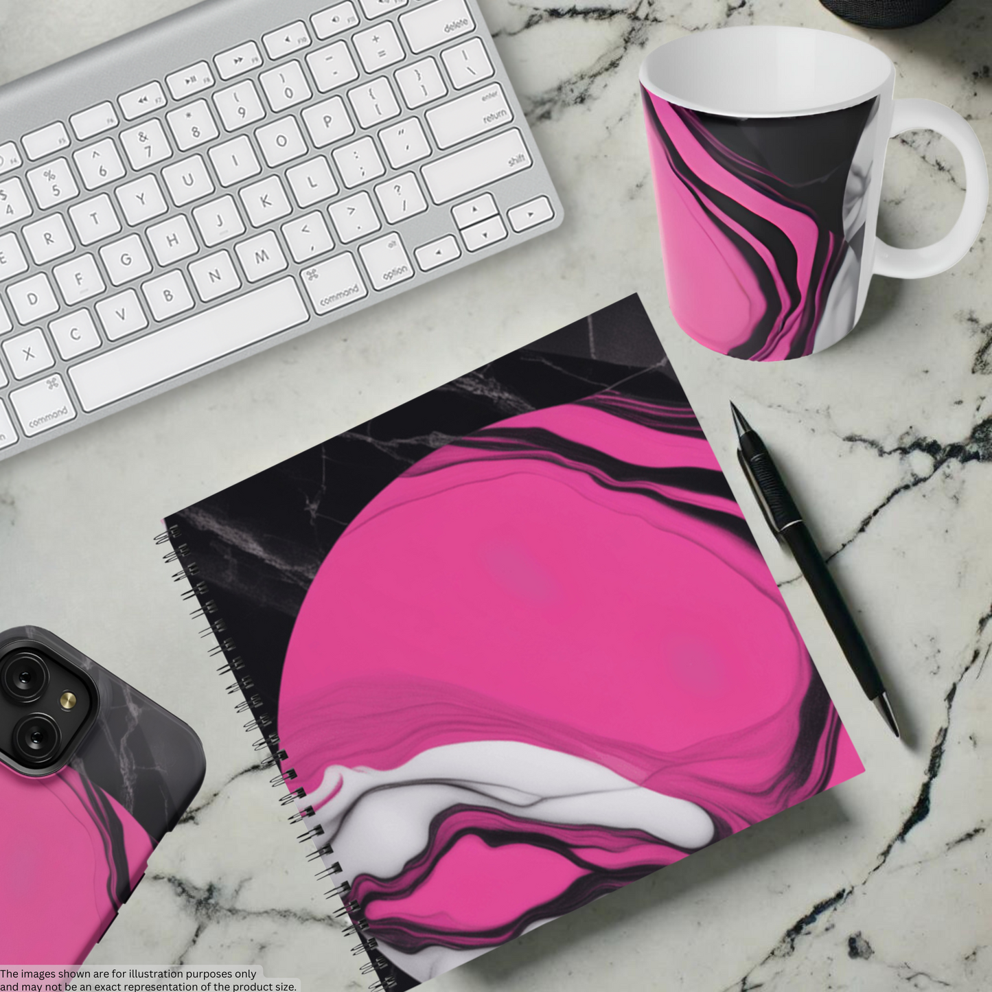 Marble Pop 8.5"x8.5" Hardcover Notebook