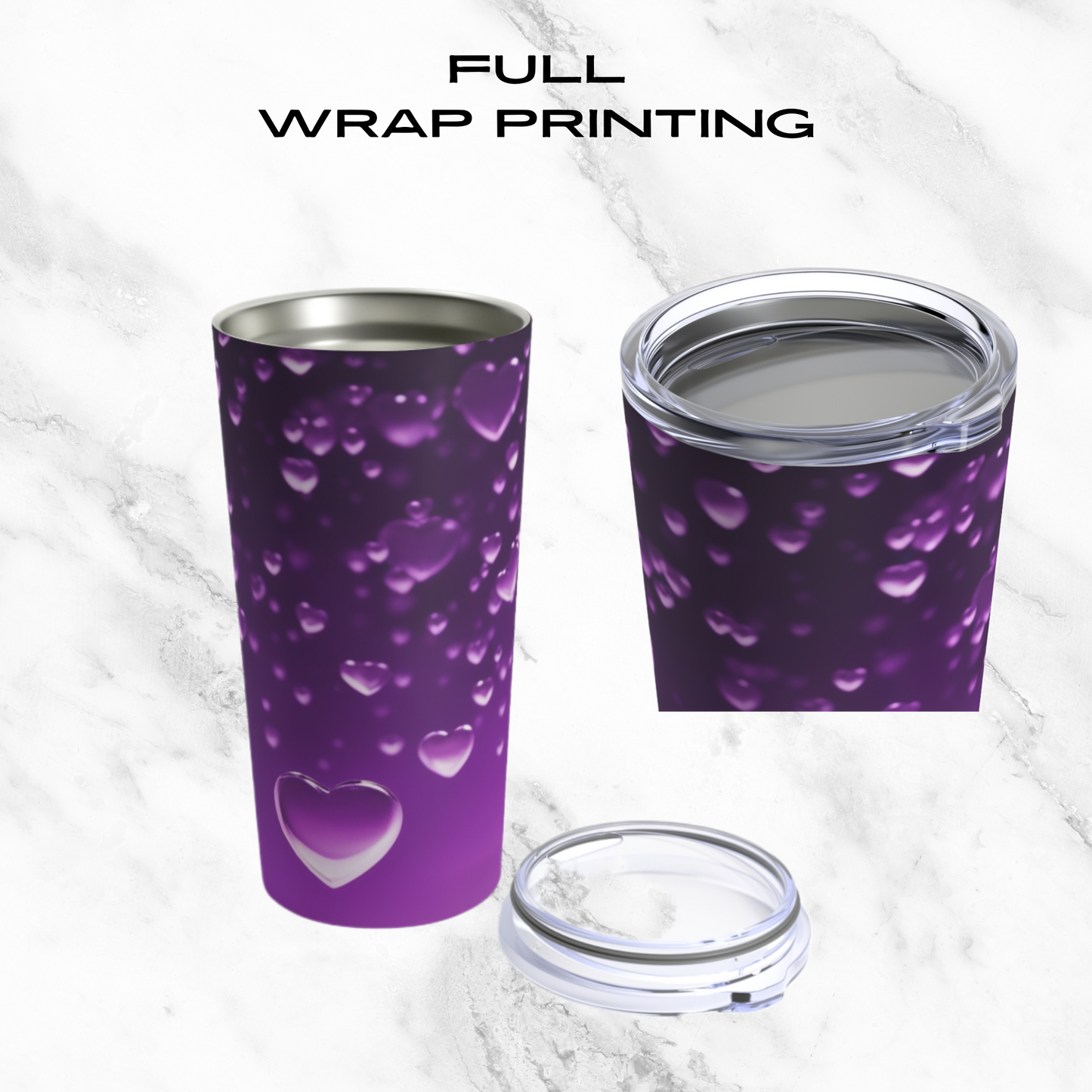 Purple Heart Shower 20oz Tumbler