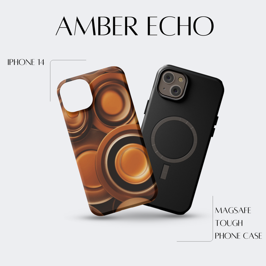 Amber Echo - iPh 14 MagSafe Tough Matte Finish