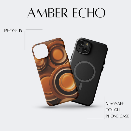 Amber Echo - iPh 15 MagSafe Tough Matte Finish
