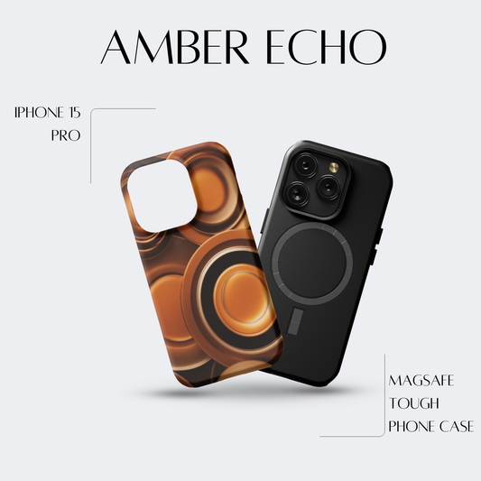 Amber Echo - iPh 15 Pro MagSafe Tough Matte Finish
