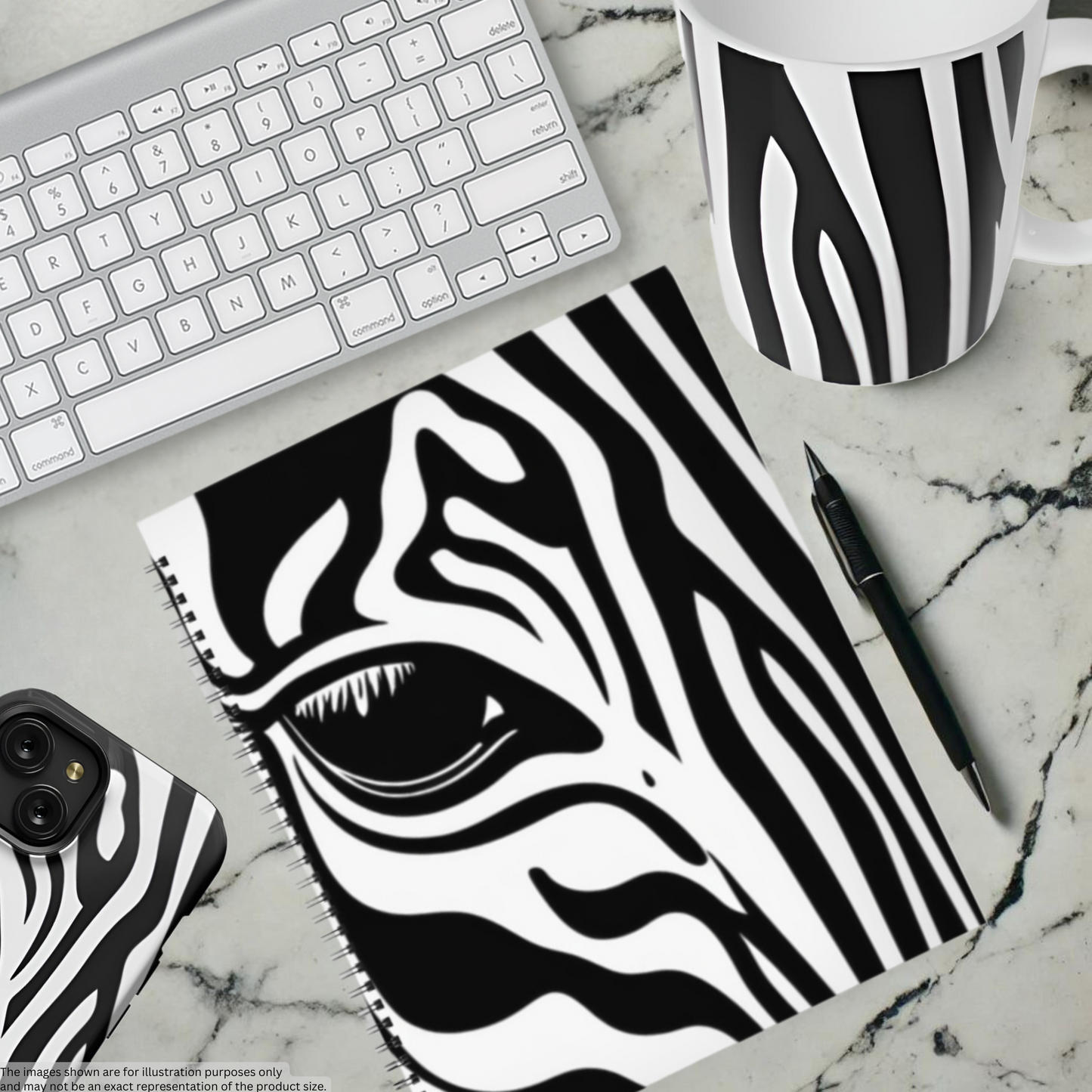 Wild Elegance 8.5”x11” Hardcover Notebook