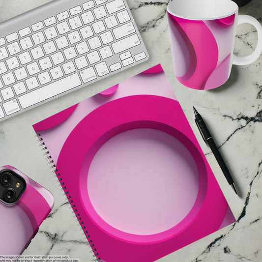 Fuchsia Fusion 8.5"x11" Hardcover Notebook