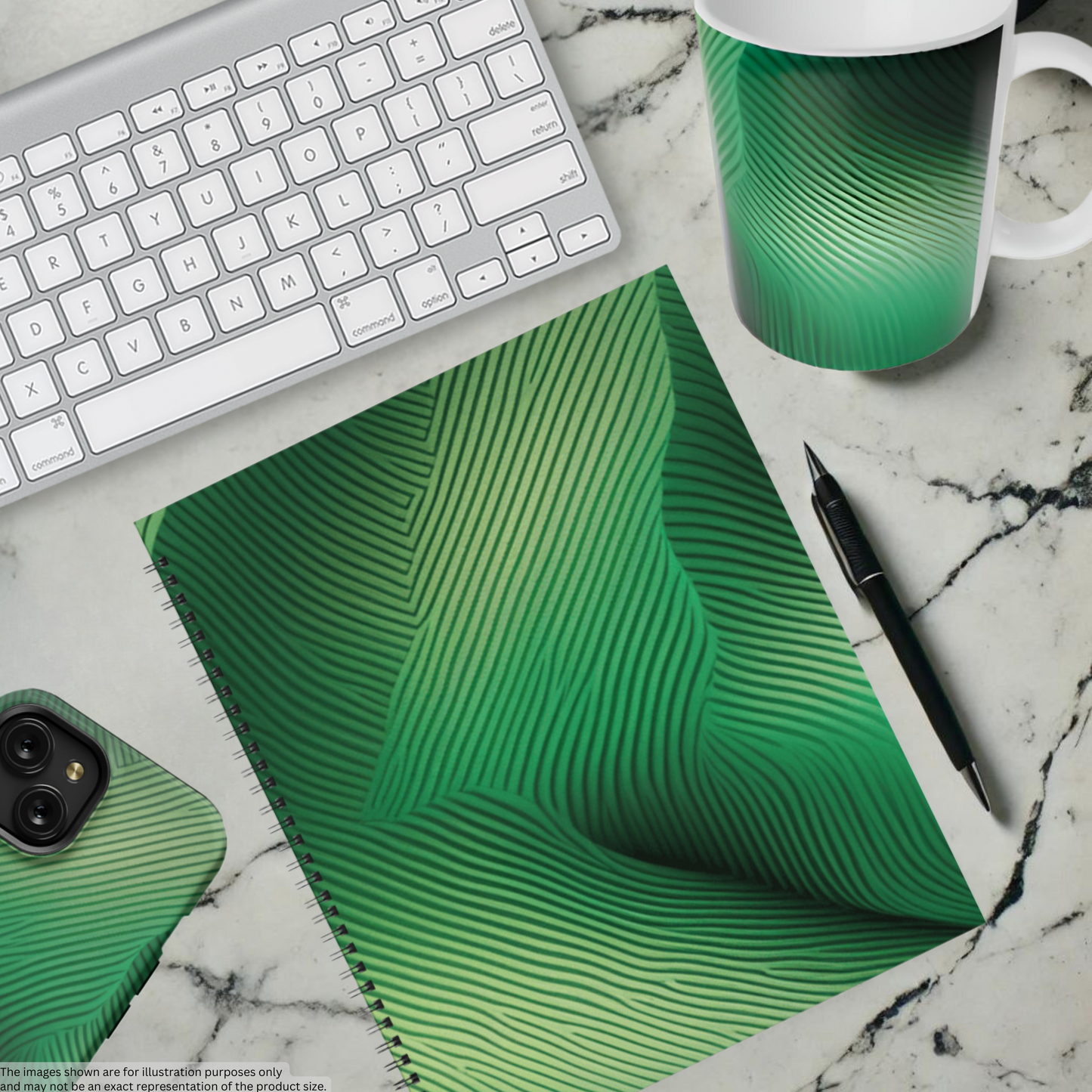 Emerald Gaze 8.5"x11" Hardcover Notebook