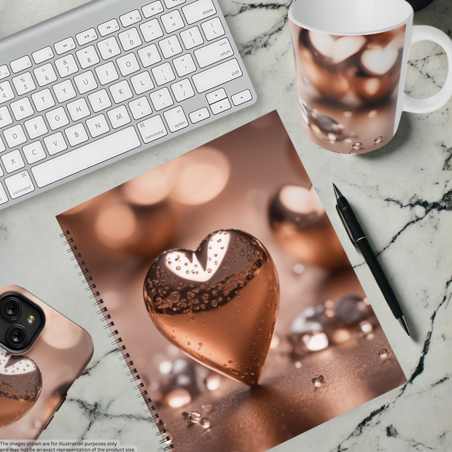 Heart of Bronze 8.5"x11" Hardcover Notebook