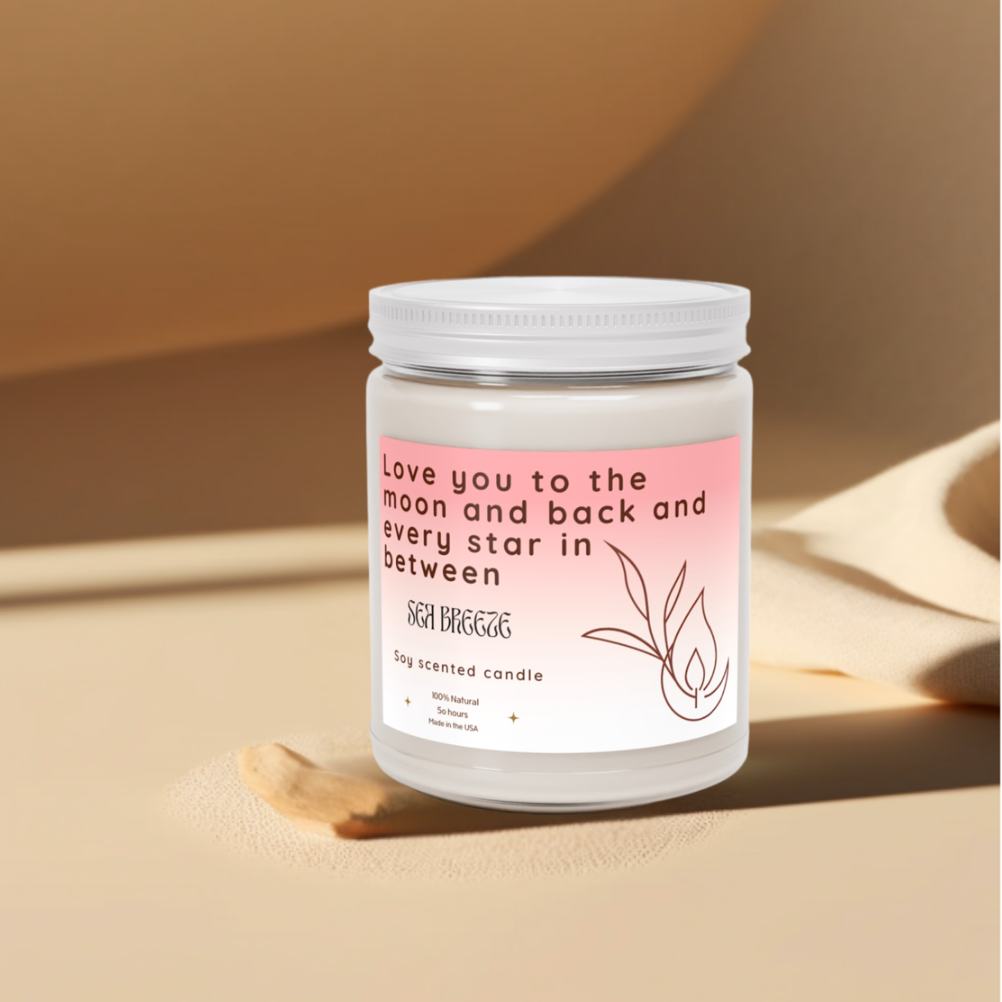 9oz Sea Breeze Clar Candle – To the Moon & Back