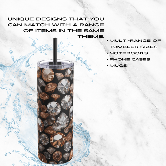 Crystal Harmony 20oz Skinny Tumbler - With Straw