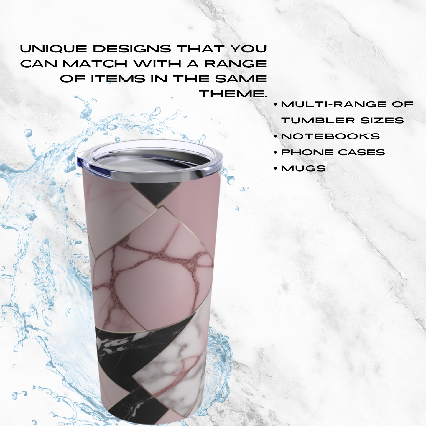Blush Geometry 20oz Tumbler