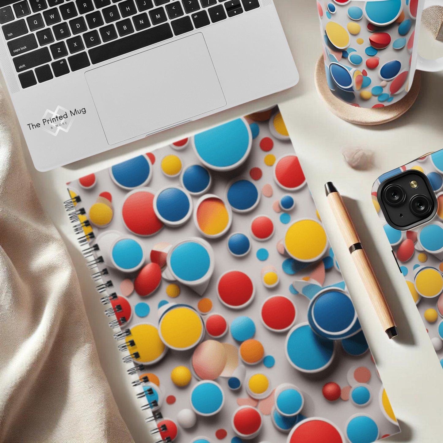 Bubble Burst 5.5”x8.5" Hardcover Notebook