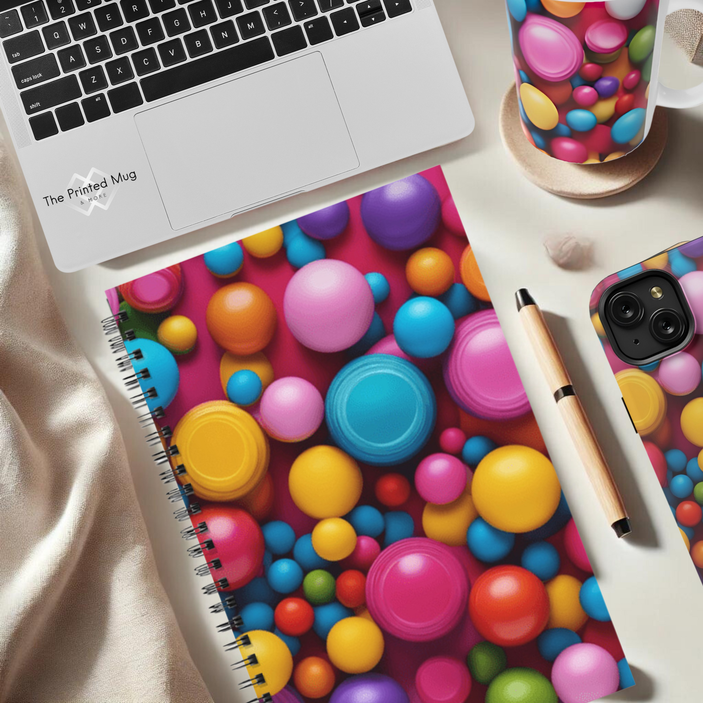 Bubble Pop 5.5”x8.5" Hardcover Notebook